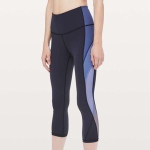 LULULEMON Colour Me Ombre Crop 21" Midnight Navy
